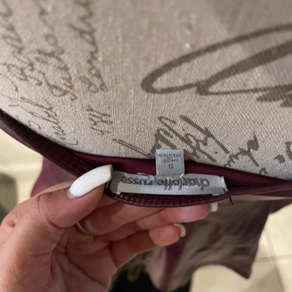 Maroon dressy woman’s tank top in a size small - Picture 3 of 3